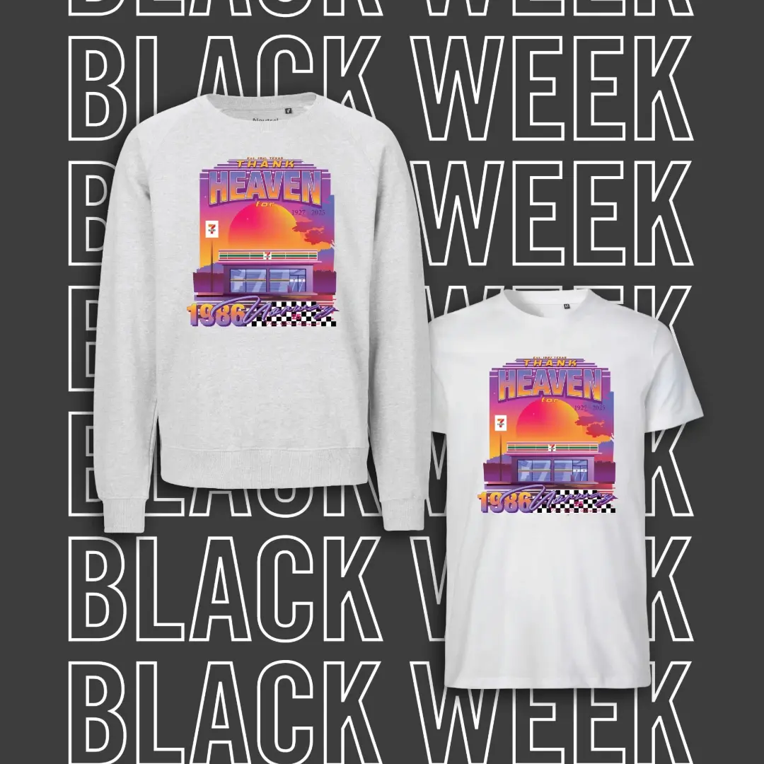 7-Eleven x Thea Klingvall t-skjorte & crewneck