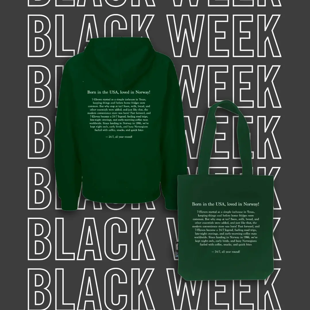 7-Eleven x Thea Klingvall hoodie & handlenett